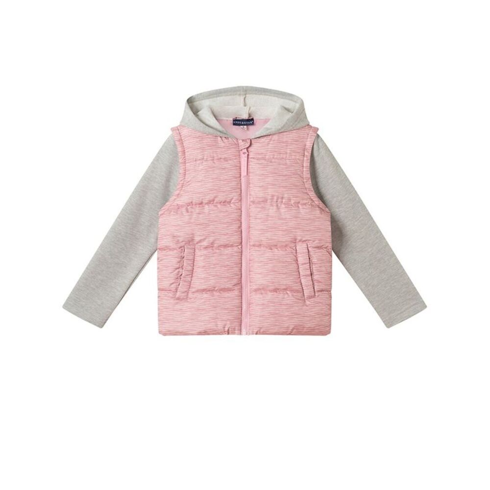 Andy & Evan Girls  Hooded Jacket, Grey